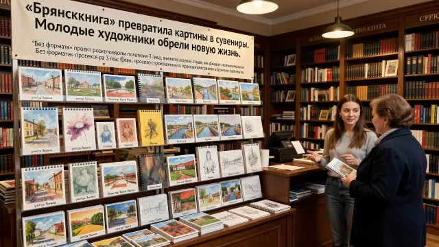«Брянсккнига» превратила картины в сувениры. Молодые художники обрели новую жизнь